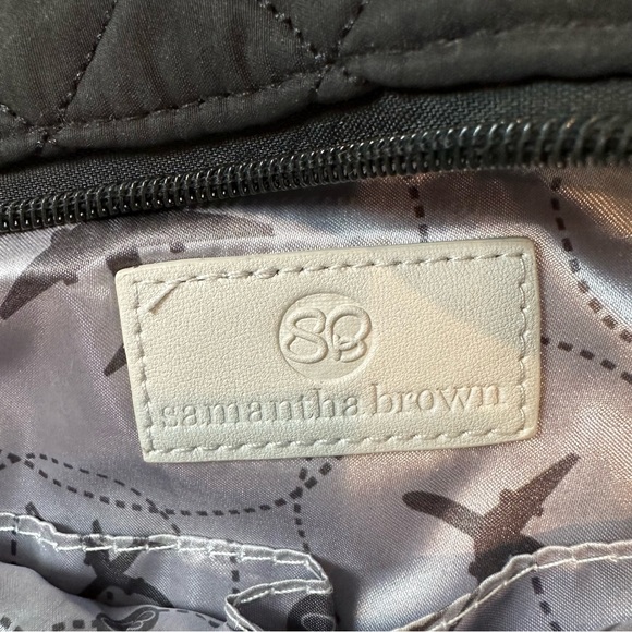 Samantha Brown Waist Belt Bag Travel Zippered Black Purse - Picture 7 of 7